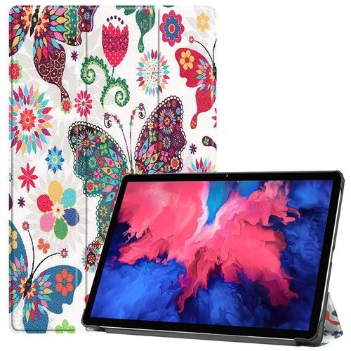 Housse Etui Coque Pochette Simili Cuir Pour Lenovo Tab P11 / P11 Plus Tb-J606f / Tb-J606x (11 Pouces) - Papillons
