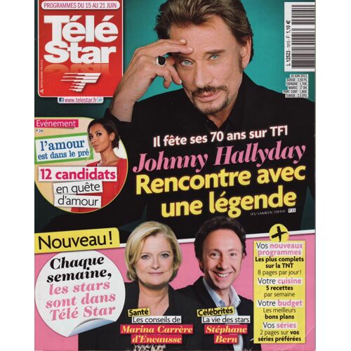 Télé Star / 10-06-2013 N°1915 : Johnny Hallyday (3p) - Angelina Jolie (1p) - Christophe Maé (1p)