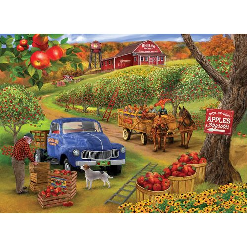 Puzzle Pièces Xxl - Récolte De Pommes - Puzzle 500 Pièces