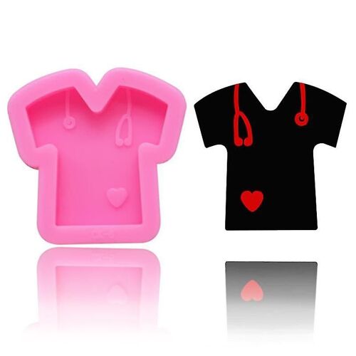 Diy Fun Silicone Miroir Époxy Enfants Vêtements Porte-Clés Fondant Gâteau Moule De Cuisson