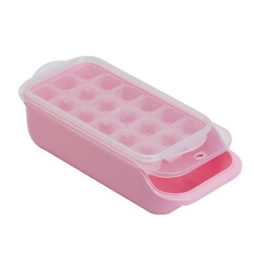 Bar De Cuisine En Silicone 18 Grilles Glaçons Porte-Plateau Boîte De Moule Avec Couvercle De Cuillère-Zzy