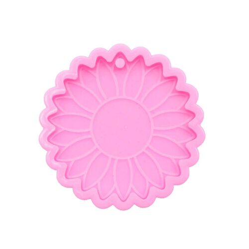 Moule Porte-Clés Portable Silicone Saine Chrysanthème Forme Moule Porte-Clés Pendentif Moule Pour La Maison