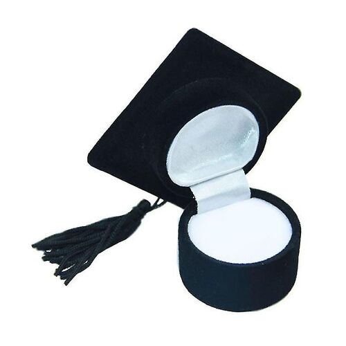 Ring Box Exquise Shape Wear Resistant Flanelle Jewelry Storage Box Ring Organizer Case Graduation G