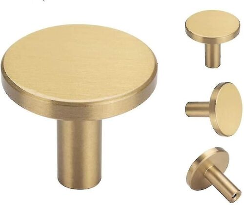 Set De 4, Crochets Muraux En laiton Brossé, 33mm X 20mm, Crochets Serviettes En Or Pour Salle De Bain, Porte-Manteaux, Porte-Serviettes (Rond)