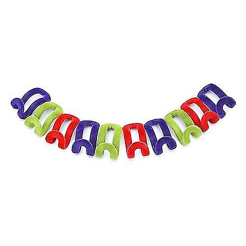 10 Pcs Home Creative Mini Flocage Vêtements Cintre Facile Crochet Placard Organisateur