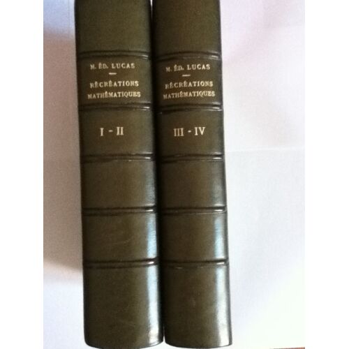 Recreations Mathematiques 4 Volumes 