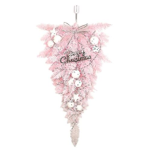 Décor d'arbre de Noël Balle décorative En vedette Boules de Noël roses Teardrop Door Swag Décoration pour