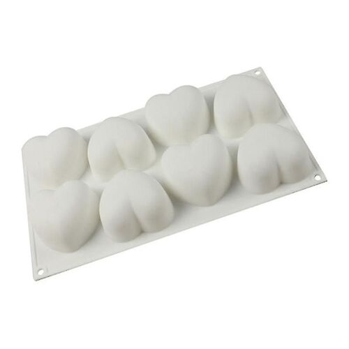Moule De Cuisson 8-Cavity Anti-Cavity Silicone Heart Shape Cake Moule Pour La Saint-Valentin