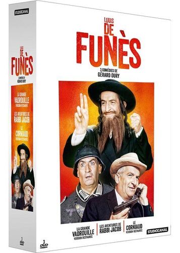 Louis De Funès, 3 Comédies De Gérard Oury : La Grande Vadrouille + Les Aventures De Rabbi Jacob + Le Corniaud - Pack