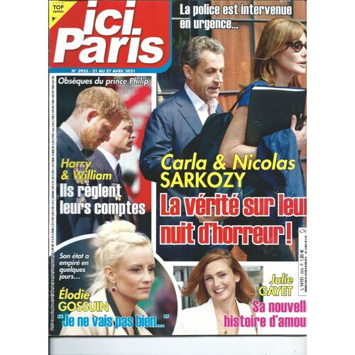 Ici Paris 21/04/2021 L'affaire Louis'trio, Rose Laurens, Julie Pietrie, Raft, Balavoine, Julien Clerc, Karine Ferri, Jean-Paul Belmondo,  Madonna, Julie Gayet, Élodie Gossuin, Marie-France Pisier 