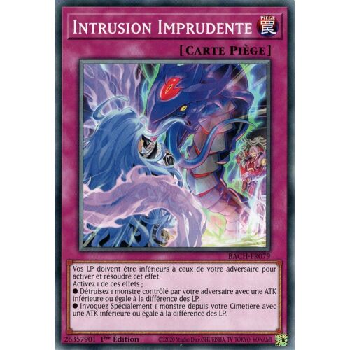 Yu Gi Oh Bach Fr079 Intrusion Imprudente