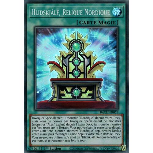 Yu Gi Oh Bach Fr055 Hlidskjálf Relique Nordique Super Rare