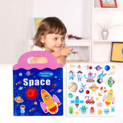 Livre Autocollant Multicolore Pour Enfants, Garçons Et Filles, Créatif, Développer Leur Activité, Calme, Fête À La Maison