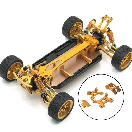 Pièces De Voiture Rc 1/14 1/12 Pare-Chocs Avant Véhicules, Modèle De Voiture Modifiée, Ensemble De Pièces Métalliques Pour Wltoys 144002-01 124017-19 124017