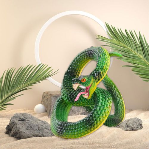 Figurines Boa Constrictor, Simulation Haute Réaliste, Faux Serpent, Jouet Pour Halloween, Accessoires De Farces