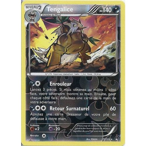 Carte Pokemon - Tengalice - Pv 140 - 73/122 - Holo Reverse - Vf
