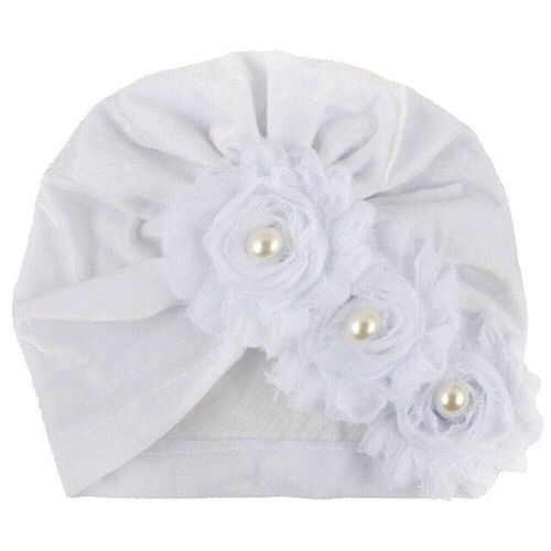 Bonnet en velours pour nouveau-né, Turban indien, noeud torsadé, perle, fleur, solide, doux, accessoires pour bébé, 2020