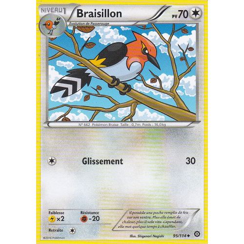 Carte Pokemon - Braisillon - 95/114- Offensive Vapeur -