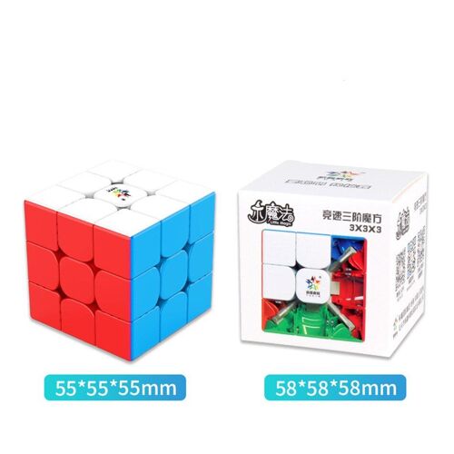 Puzzle Magique Petit M Magnétique 3x3, Autocollants Cube Magique Léger Blanc Et Noir, Jouets Pour Enfants, Sans Autocollant