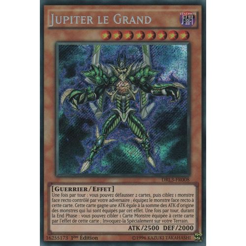 Carte Yu-Gi-Oh - Jupiter Le Grand - Drl3-Fr008 Secret Rare 1ère Edition