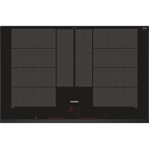 Siemens iQ700 EX851LYC1F - Table de cuisson à induction - 4 plaques de cuisson - Niche - largeur : 75 cm - profondeur : 49 cm - noir - avec cadre biseauté