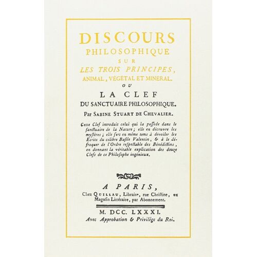 Discours Philosophiques Sur Les 3 Principes
