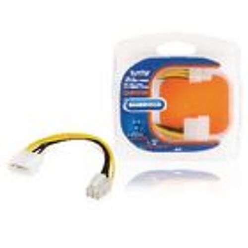 Bandridge - Adaptateur secteur - alimentation interne 4 plots (F) pour Alimentation PCIe de 6 broches (M) - 15 cm