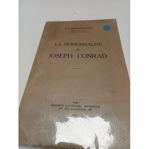 La Personnalité De Joseph Conrad