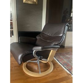 Fauteuil Stressless Cuir Et Pouf