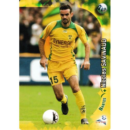 N° 112 - Carte Foot Derby Total 2006 - 2007 - Nicolas Savinaud - Nantes