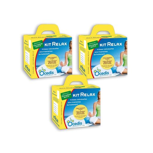 Pack 3 mois traitement oxyg?ne actif Ocedis KIT RELAX pour piscine 30m?