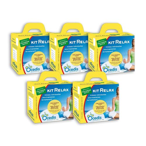 Pack 5 mois oxygène actif Ocedis KIT RELAX piscine 50m³