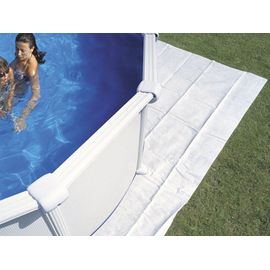Tapis de sol bleu Toi SWIMLUX piscine hors-sol ovale 5.5 x 3.66m