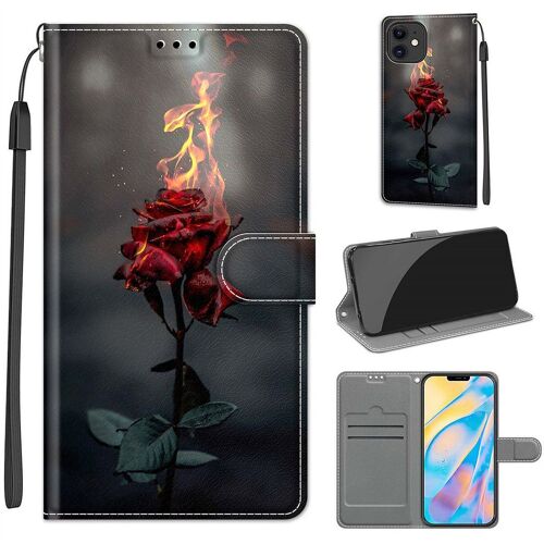 Saturcase Coque Pour Apple Iphone 12 / 12 Pro, Beau Pu Cuir Magnétique Flip Portefeuille Support Porte-Carte Dragonne Protecteur Housse Étui Pour Apple Iphone 12 / 12 Pro (Dy-29)