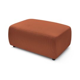 Pouf Envy Velours Côtelé Terracotta
