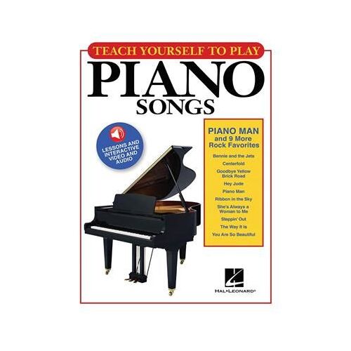 Teach Yourself To Play Piano Songs: Piano Man & 9 More Rock Favorites