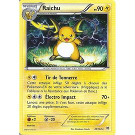 Carte Pokemon - Raichu - Pv 90 - 49/162 - Rare - Vf