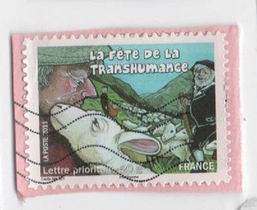 Timbre Oblitéré Fetes De La Transumance Mouton 