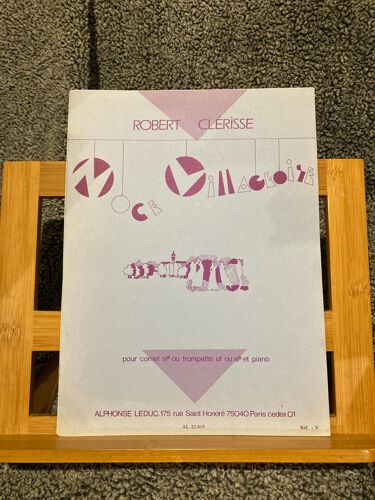 Robert Clérisse Noce Villageoise Partition Cornet Ou Trompette Et Piano Ed Leduc