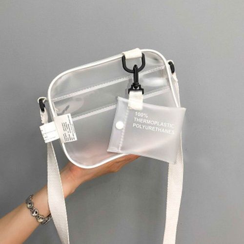 Sac à main en Pvc Transparent pour femmes, fourre tout à bandoulière, pochette de plage Portable, diagonale, pour toutes les occasions, nouvelle collection 2021