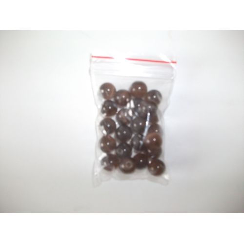 Sachet De Perles Ronde Marron