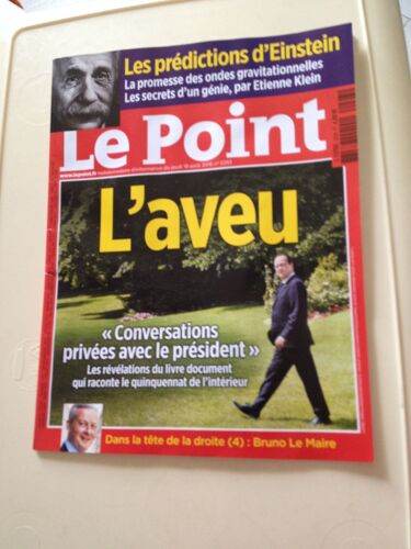 Le Point  N°2293 Dans La Tête De La Droite(4) B. Le Maire, Les Prédiction D'einstein, L'aveu Convers
