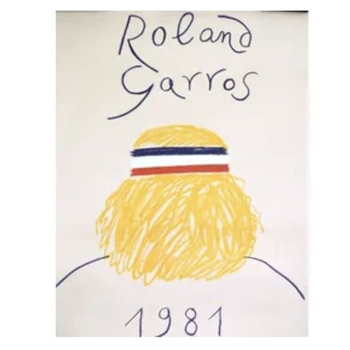 Affiche Roland Garros 1981 Papier Canson