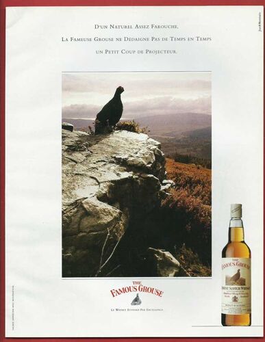 Publicité Papier - Sctoch Whisky The Famous Grouse De 1990
