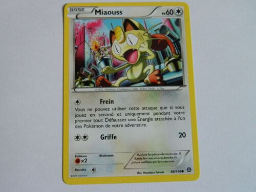 Carte Pokémon Miaouss 88/114