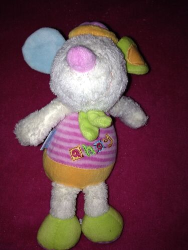 Doudou Chien Babysun Musical Boite A Musique Baby Sun Chien Souris Chapeau Rose Orange Peluche Raye Rose Orange Musicale Eveil Bebe Naissance Jouet Enfant