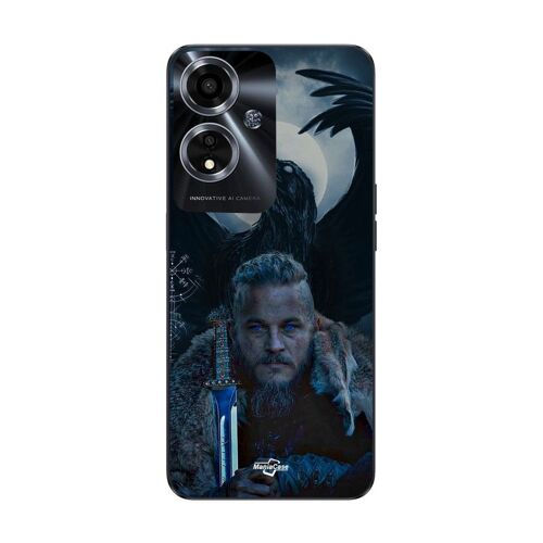 Coque Oppo A59 5g Vikings Ragnar Lothbrok Corbeau