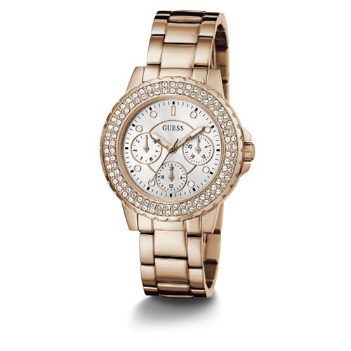 Guess Crown Jewel Montre Femme Acier Doré Rose Gw0410l3