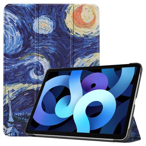 Housse Etui Coque Pochette Simili Cuir Pour Apple Ipad Air 4 2020 (10,9 Pouces) - Nuit Étoilée