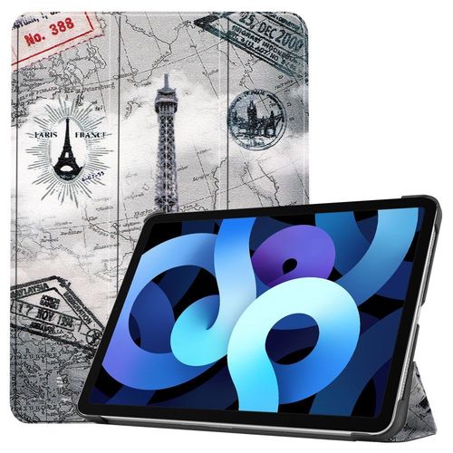 Housse Etui Coque Pochette Simili Cuir Pour Apple Ipad Air 4 2020 (10,9 Pouces) - Tour Eiffel